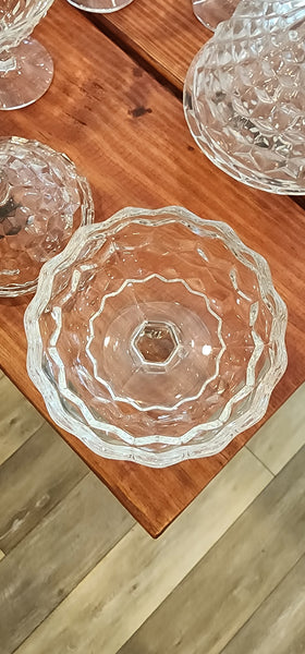 Fostoria Candy Dish Block Pattern