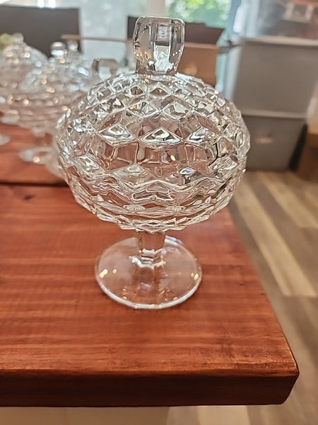 Fostoria Candy Dish Block Pattern